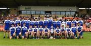 13 July 2018; The Monaghan squad prior to the Electric Ireland Ulster GAA Football Minor Championship Final match between Derry and Monaghan at the Athletic Grounds, Armagh. Photo by Oliver McVeigh/Sportsfile