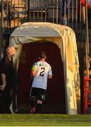 13 July 2018; Derek Pender of Bohemians leaves the field after being sent off by referee Paul McLaughlin during the SSE Airtricity League Premier Division match between Bohemians and Sligo Rovers at Dalymount Park, Dublin. Photo by Piaras Ó Mídheach/Sportsfile