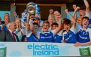 13 July 2018; Monaghan players celebrate with the cup following the Electric Ireland Ulster GAA Football Minor Championship Final match between Derry and Monaghan at the Athletic Grounds in Armagh. Photo by Oliver McVeigh/Sportsfile