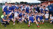 13 July 2018; Monaghan players celebrate following the Electric Ireland Ulster GAA Football Minor Championship Final match between Derry and Monaghan at the Athletic Grounds in Armagh. Photo by Oliver McVeigh/Sportsfile