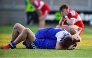 13 July 2018; Shane Hanratty and Jordan McGarrell of Monaghan celebrate following the Electric Ireland Ulster GAA Football Minor Championship Final match between Derry and Monaghan at the Athletic Grounds in Armagh. Photo by Oliver McVeigh/Sportsfile