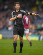 8 July 2018;Referee Sean Stack, Dublin, during the Electric Ireland GAA Hurling All-Ireland Minor Championship Quarter-Final match between Galway and Limerick at Semple Stadium in Thurles, Co Tipperary. Photo by Ray McManus/Sportsfile