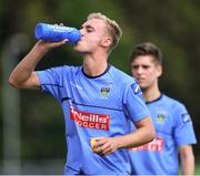 14 July 2018; Mark Dignam of UCD during a water break in the SSE Airticity National U19 League match between UCD and Bray Wanderers at UCD Bowl, in Belfield, Dublin. Photo by David Fitzgerald/Sportsfile