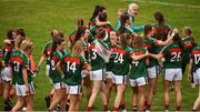 14 July 2018; The Mayo team celebrate after the TG4 All-Ireland Ladies Football Senior Championship Group 4 Round 1 match between Cavan and Mayo at St Tiernach's Park, in Clones, Monaghan. Photo by Oliver McVeigh/Sportsfile