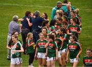 14 July 2018; The Mayo team celebrate with fans after the TG4 All-Ireland Ladies Football Senior Championship Group 4 Round 1 match between Cavan and Mayo at St Tiernach's Park, in Clones, Monaghan. Photo by Oliver McVeigh/Sportsfile