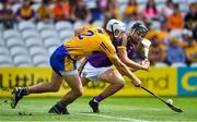 14 July 2018; Jack O'Connor of Wexford in action against Patrick O'Connor of Clare during the GAA Hurling All-Ireland Senior Championship Quarter-Final match between Clare and Wexford at Páirc Ui Chaoimh in Cork. Photo by Brendan Moran/Sportsfile