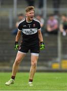 14 July 2018; Derry goalkeeper Oran Martin celebrates his side's second goal scored by team-mate Oisín McWilliams during the EirGrid GAA Football All-Ireland U20 Championship Semi-Final match between Mayo and Derry at Páirc Seán Mac Diarmada, in Carrick-on-Shannon. Photo by Piaras Ó Mídheach/Sportsfile