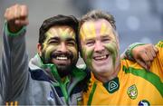 14 July 2018; Donegal supporters Karan Makhija, left, and George Gallan from Ramelton, County Donegal during the GAA Football All-Ireland Senior Championship Quarter-Final Group 2 Phase 1 match between Dublin and Donegal at Croke Park, in Dublin. Photo by David Fitzgerald/Sportsfile