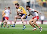 14 July 2018; Cathal Cregg of Roscommon in action against Tiernan McCann of Tyrone during the GAA Football All-Ireland Senior Championship Quarter-Final Group 2 Phase 1 match between Tyrone and Roscommon at Croke Park, in Dublin. Photo by David Fitzgerald/Sportsfile