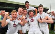 14 July 2018; Kildare players celebrate after beating Kerry in  the EirGrid GAA Football All-Ireland U20 Championship Semi-Final match between Kildare and Kerry at the Gaelic Grounds, Limerick. Photo by Ray Ryan/Sportsfile