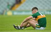14 July 2018; Donal O'Sullivan of Kerry dejected after the EirGrid GAA Football All-Ireland U20 Championship Semi-Final match between Kildare and Kerry at the Gaelic Grounds, Limerick. Photo by Ray Ryan/Sportsfile