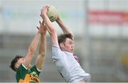 14 July 2018; David Marnell of Kildare in action against Cian Gammell of Kerry  during the EirGrid GAA Football All-Ireland U20 Championship Semi-Final match between Kildare and Kerry at the Gaelic Grounds, Limerick. Photo by Ray Ryan/Sportsfile