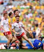 14 July 2018; Conor Myler of Tyrone celebrates after scoring his side's second goal during the GAA Football All-Ireland Senior Championship Quarter-Final Group 2 Phase 1 match between Tyrone and Roscommon at Croke Park, in Dublin. Photo by David Fitzgerald/Sportsfile