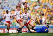 14 July 2018; Conor Myler of Tyrone celebrates after scoring his side's second goal during the GAA Football All-Ireland Senior Championship Quarter-Final Group 2 Phase 1 match between Tyrone and Roscommon at Croke Park, in Dublin. Photo by David Fitzgerald/Sportsfile