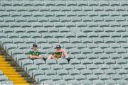 14 July 2018; Brothers Donnacha and Brian Daly from Kerry prior to the EirGrid GAA Football All-Ireland U20 Championship Semi-Final match between Kildare and Kerry at the Gaelic Grounds, Limerick. Photo by Ray Ryan/Sportsfile