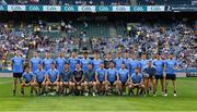 14 July 2018; The Dublin squad prior to the GAA Football All-Ireland Senior Championship Quarter-Final Group 2 Phase 1 match between Dublin and Donegal at Croke Park in Dublin. Photo by Ray McManus/Sportsfile