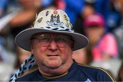 14 July 2018; A Dublin supporter, in the Cusack Stand, before the GAA Football All-Ireland Senior Championship Quarter-Final Group 2 Phase 1 match between Dublin and Donegal at Croke Park in Dublin. Photo by Ray McManus/Sportsfile