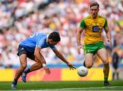 14 July 2018; Cian O'Sullivan of Dublin in action against Hugh McFadden of Donegal during the GAA Football All-Ireland Senior Championship Quarter-Final Group 2 Phase 1 match between Dublin and Donegal at Croke Park, in Dublin. Photo by David Fitzgerald/Sportsfile