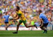 14 July 2018; Odhrán Mac Niallais of Donegal in action against Jonny Cooper of Dublin during the GAA Football All-Ireland Senior Championship Quarter-Final Group 2 Phase 1 match between Dublin and Donegal at Croke Park, in Dublin. Photo by David Fitzgerald/Sportsfile