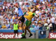 14 July 2018; Hugh McFadden of Donegal in action against Jonny Cooper of Dublin during the GAA Football All-Ireland Senior Championship Quarter-Final Group 2 Phase 1 match between Dublin and Donegal at Croke Park, in Dublin. Photo by David Fitzgerald/Sportsfile