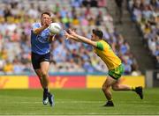14 July 2018; Paul Flynn of Dublin in action against Cian Mulligan of Donegal during the GAA Football All-Ireland Senior Championship Quarter-Final Group 2 Phase 1 match between Dublin and Donegal at Croke Park in Dublin. Photo by Ray McManus/Sportsfile