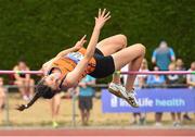 14 July 2018; Laura Frawley from St. Marys A.C. Co Limerick who won the girls -15 high jump during the Irish Life Health National T&F Juvenile Day one at Tullamore Harriers Stadium, in Tullamore, Co. Offaly. Photo by Matt Browne/Sportsfile