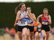 14 July 2018; Lucy Holmes from West Waterford A.C. who won the girls under-17 800m during the Irish Life Health National T&F Juvenile Day one at Tullamore Harriers Stadium, in Tullamore, Co. Offaly. Photo by Matt Browne/Sportsfile