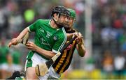 15 July 2018; Graeme Mulcahy of Limerick in action against Paul Murphy of Kilkenny during the GAA Hurling All-Ireland Senior Championship Quarter-Final match between Kilkenny and Limerick at Semple Stadium, Thurles, Co Tipperary. Photo by Ray McManus/Sportsfile