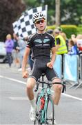 15 July 2018; Isaiah Chass, Team Swift, celebrates as he wins the Eurocycles Eurobaby Junior Tour of Ireland 2018 - Stage Six, circuit race around Ennis. Photo by Stephen McMahon/Sportsfile