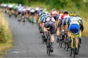 15 July 2018; A general view of the peloton during the Eurocycles Eurobaby Junior Tour of Ireland 2018 - Stage Six, circuit race around Ennis. Photo by Stephen McMahon/Sportsfile