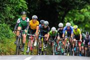15 July 2018; Cathir Doyle of the Ireland National Team leads the peloton during the Eurocycles Eurobaby Junior Tour of Ireland 2018 - Stage Six, circuit race around Ennis. Photo by Stephen McMahon/Sportsfile