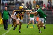 15 July 2018; Richie Leahy of Kilkenny in action against Dan Morrissey of Limerick during the GAA Hurling All-Ireland Senior Championship Quarter-Final match between Kilkenny and Limerick at Semple Stadium, Thurles, Co Tipperary. Photo by Ray McManus/Sportsfile