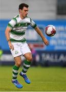 12 July 2018; Joel Coustrain of Shamrock Rovers during the UEFA Europa League 1st Qualifying Round First Leg match between Shamrock Rovers and AIK at Tallaght Stadium, Dublin. Photo by Brendan Moran/Sportsfile