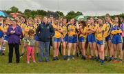 15 July 2018; Roscommon players following the All-Ireland Ladies Football Minor B final match between Kildare and Roscommon at Moate, Westmeath. Photo by Oliver McVeigh/Sportsfile