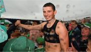 15 July 2018; Gearoid Hegarty of Limerick with supporters after the GAA Hurling All-Ireland Senior Championship Quarter-Final match between Kilkenny and Limerick at Semple Stadium, Thurles, Co Tipperary Photo by Ray McManus/Sportsfile