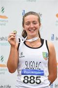 15 July 2018; Lauren Cadden from Sligo A.C. who won the girls under-19 100m during the Irish Life Health National T&F Juvenile Day 2 at Tullamore Harriers Stadium in Tullamore, Co Offaly. Photo by Matt Browne/Sportsfile