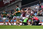 15 July 2018; Paul Conroy of Galway receives medical attention during the GAA Football All-Ireland Senior Championship Quarter-Final Group 1 Phase 1 match between Kerry and Galway at Croke Park, Dublin. Photo by David Fitzgerald/Sportsfile
