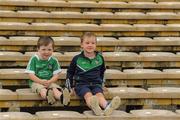 15 July 2018; Limerick supporters Oran Murphy, left, aged 3, and Tomás Fox, aged 3, from Ballylanders, during the GAA Hurling All-Ireland Senior Championship Quarter-Final match between Kilkenny and Limerick at Semple Stadium, Thurles, Co Tipperary Photo by Ray McManus/Sportsfile