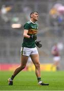 15 July 2018; David Clifford of Kerry reacts after kicking a wide during the GAA Football All-Ireland Senior Championship Quarter-Final Group 1 Phase 1 match between Kerry and Galway at Croke Park, Dublin. Photo by David Fitzgerald/Sportsfile