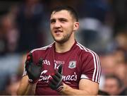 15 July 2018; Galway captain Damien Comer celebrates after the GAA Football All-Ireland Senior Championship Quarter-Final Group 1 Phase 1 match between Kerry and Galway at Croke Park, Dublin. Photo by David Fitzgerald/Sportsfile