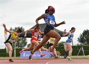 15 July 2018; Adeyemi Talabi, 45, from Longford A.C. who won the girls under-17 100m during the Irish Life Health National T&F Juvenile Day 2 at Tullamore Harriers Stadium in Tullamore, Co Offaly. Photo by Matt Browne/Sportsfile