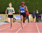 15 July 2018; Adeyemi Talabi from Longford A.C. who won the girls under-17 100m during the Irish Life Health National T&F Juvenile Day 2 at Tullamore Harriers Stadium in Tullamore, Co Offaly. Photo by Matt Browne/Sportsfile