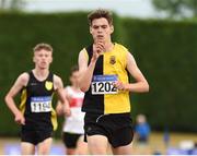 15 July 2018; Shay McEvoy from Kilkenny City Harriers A.C. after he won the boys under-18 3000m during the Irish Life Health National T&F Juvenile Day 2 at Tullamore Harriers Stadium in Tullamore, Co Offaly. Photo by Matt Browne/Sportsfile