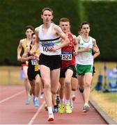 15 July 2018; Paul Hartnett from Midleton A.C. Co Cork who won the boys under-17 3000m during the Irish Life Health National T&F Juvenile Day 2 at Tullamore Harriers Stadium in Tullamore, Co Offaly. Photo by Matt Browne/Sportsfile