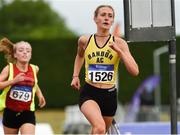 15 July 2018; Laura Nicholson from Bandon A.C. Co Cork who won the girls under-19 3000m during the Irish Life Health National T&F Juvenile Day 2 at Tullamore Harriers Stadium in Tullamore, Co Offaly. Photo by Matt Browne/Sportsfile