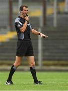 14 July 2018; Referee Paul Faloon during the EirGrid GAA Football All-Ireland U20 Championship Semi-Final match between Mayo and Derry at Páirc Seán Mac Diarmada, in Carrick-on-Shannon. Photo by Piaras Ó Mídheach/Sportsfile