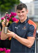 17 July 2018; Galway’s Shane Walsh and Cork’s Patrick Horgan have been voted as the PwC GAA/GPA Players of the Month for June in football and hurling respectively. Pictured is Shane Walsh of Galway after being presented with his PwC GAA/GPA Player of the Month Award at a reception in PwC Offices, Cork. Photo by Brendan Moran/Sportsfile