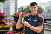 17 July 2018; Galway’s Shane Walsh and Cork’s Patrick Horgan have been voted as the PwC GAA/GPA Players of the Month for June in football and hurling respectively. Pictured is Shane Walsh of Galway after being presented with his PwC GAA/GPA Player of the Month Award at a reception in PwC Offices, Cork. Photo by Brendan Moran/Sportsfile