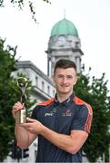 17 July 2018; Galway’s Shane Walsh and Cork’s Patrick Horgan have been voted as the PwC GAA/GPA Players of the Month for June in football and hurling respectively. Pictured is Patrick Horgan of Cork after being presented with his PwC GAA/GPA Player of the Month Award at a reception in PwC Offices, Cork. Photo by Brendan Moran/Sportsfile