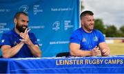 17 July 2018; Leinster players Scott Fardy, left, and Sean O'Brien during the Bank of Ireland Leinster Rugby Summer Camp at Tullow RFC, in Roscat, Tullow, Co. Carlow. Photo by Seb Daly/Sportsfile